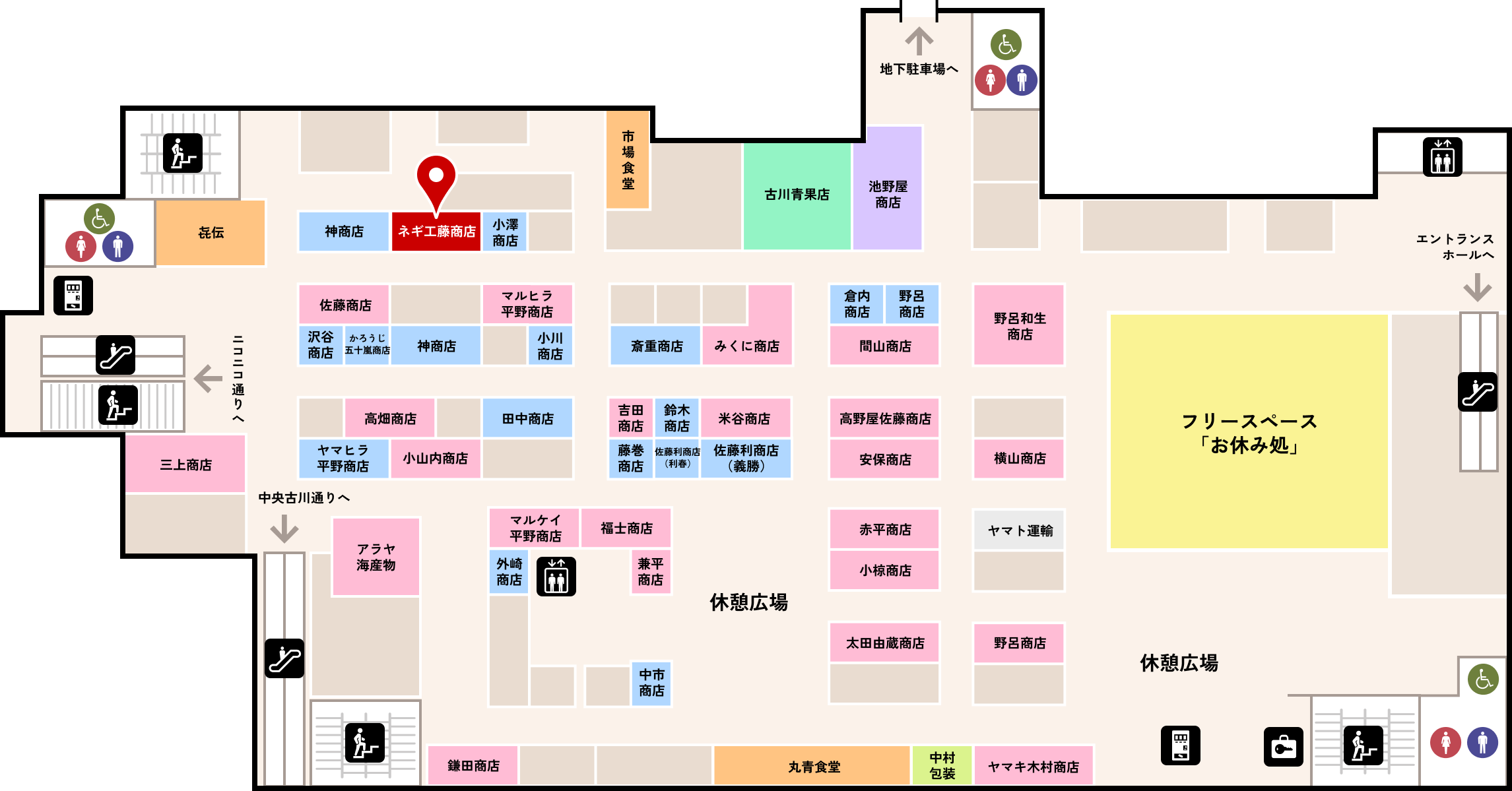 ネギ工藤商店の位置の画像
